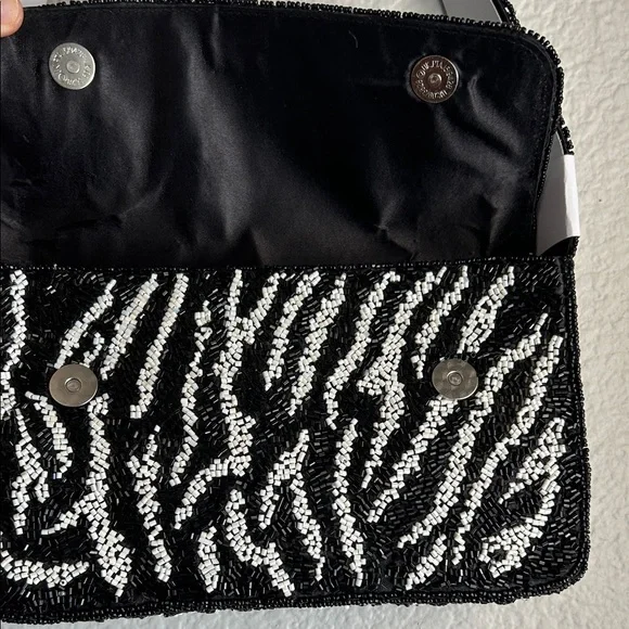 “From India to You” Zebra Beaded Shoulder Bag - (Viral TJ Maxx / Marshall’s Bag) - Picture 3 of 5